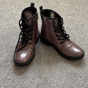 Girls waterproof geox shiny boots